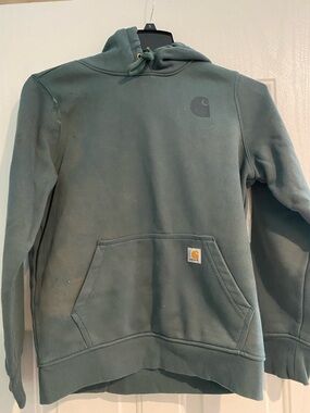 Carhartt Men’s Hooded Sweatshirt in Slate Green